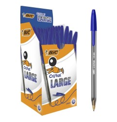 BIC Cristal Large Penna a Sfera Blu 1,6 mm Confezione da 50 880656