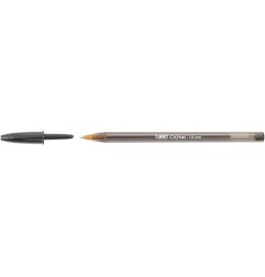 BIC CBIC Cristal Large Penna a Sfera Nera 1,6 mm Confezione da 50 880648