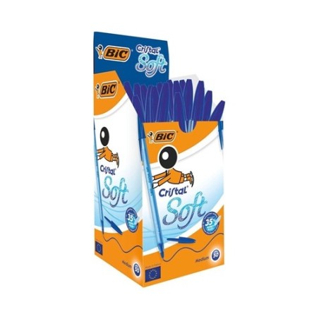 BIC Cristal Soft Penna a Sfera Blu 1,2 mm Confezione da 50 951434