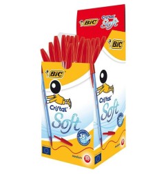 BIC Cristal Soft Penna a Sfera Rossa 1,2 mm Confezione da 50 91520 918520