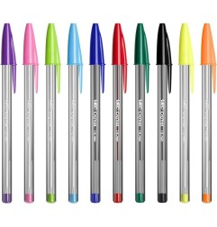 BIC Cristal Large Multicolour Penna a Sfera colori assortiti 15Pz  972065