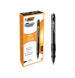 BIC Gelocity Gel Penna a Scatto Nera 0,7 mm Confezione da 12 829157