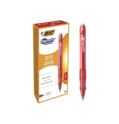 BIC Gelocity Gel Penna a Scatto Rossa 0,7 mm Confezione da 12 829159