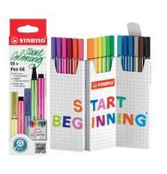 STABILO PEN 68 START COLORING -18pz 6818/8