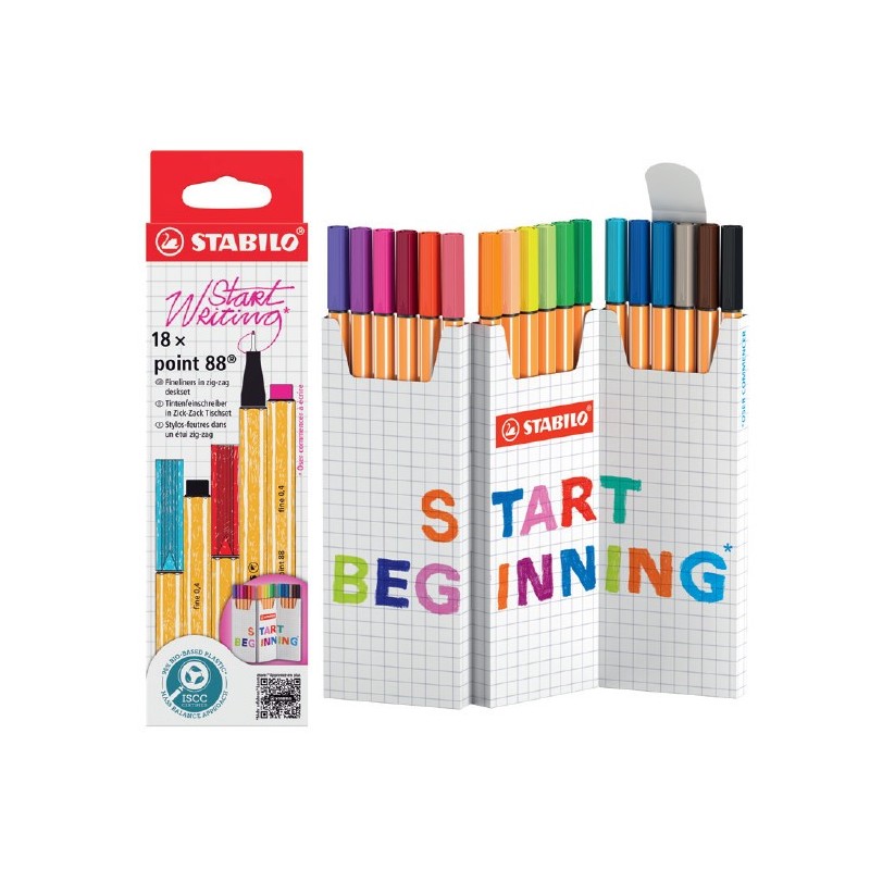 STABILO POINT 88 START WRITING -18pz 8818/5