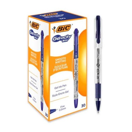 BIC Gelocity Stic Penna Gel Blu 0,5 mm Confezione da 30 1010265