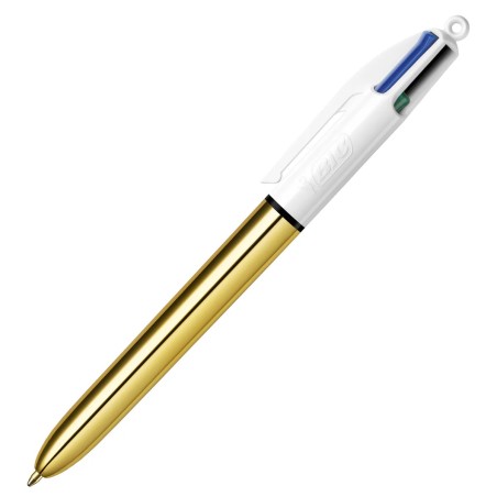 BIC 4 Colours Shine Gold Penna a Sfera Retrattile Confezione da 12 964774