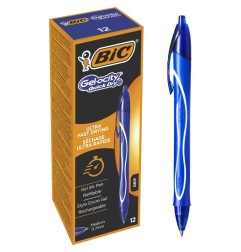 BIC Gel-ocity Quick Dry Penna Gel a scatto Blu Confezione da 12 950442