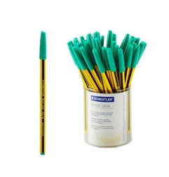 STAEDTLER Noris Stick 434 M Penna a Sfera Verde 1.0 mm Confezione da 50