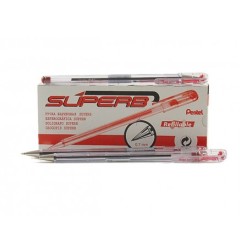 Pentel Superb BK77A Penna a Sfera 0,7 mm Rossa Confezione da 12