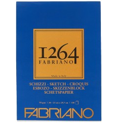 Blocco Fabriano 1264 schizzi A4 gr.90 fg.100 collato in testa
19100632