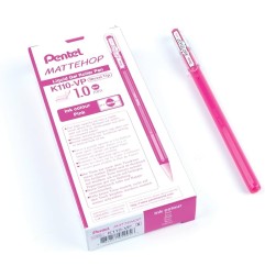 PENTEL ROLLER GEL HYBRID MATTEHOP K110-VPX ROSA  -12pz