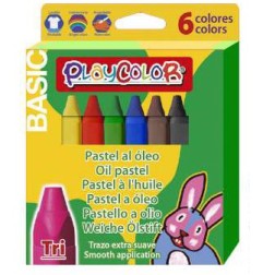 PLAYCOLOR PASTELLI OLIO TRI BASIC (6 COL) 21.411