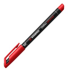 STABILO Penna Marcatore Indelebile OHPen Universal Rosso Punta Media 1 mm 843/40