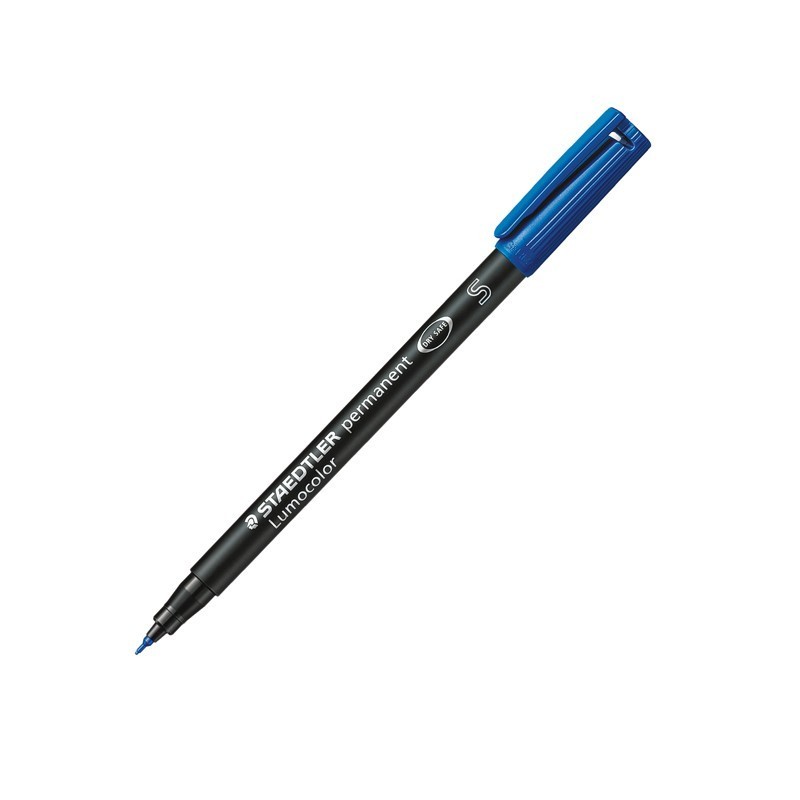 STAEDTLER Penna Marcatore Indelebile Lumocolor Superfine Blu Punta 0,4 mm 313/3