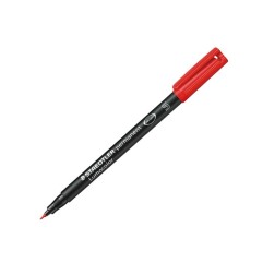 STAEDTLER Penna Marcatore Indelebile Lumocolor Superfine Rosso Punta 0,4 mm 313/2