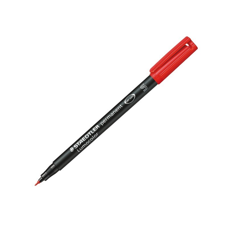 STAEDTLER Penna Marcatore Indelebile Lumocolor Superfine Rosso Punta 0,4 mm 313/2