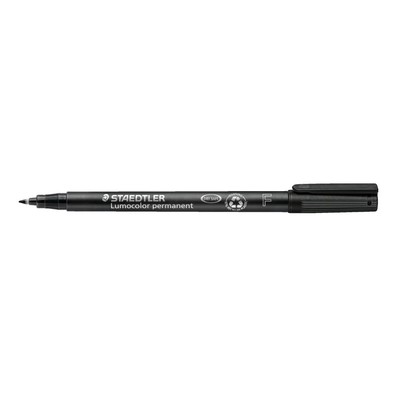 STAEDTLER Penna Marcatore Indelebile Lumocolor 318-9 Nero Punta Fine 0,6 mm