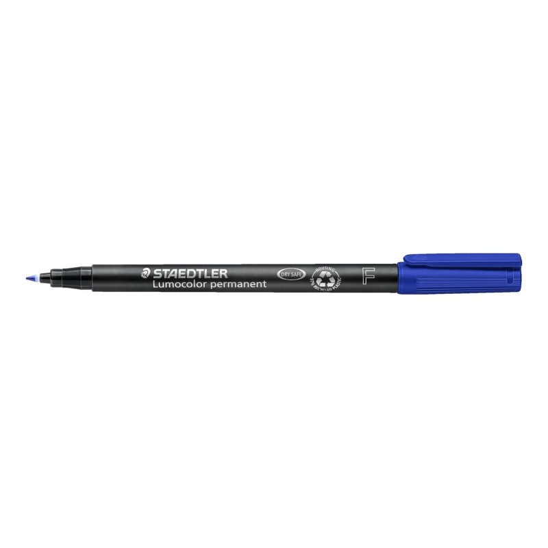 STAEDTLER Penna Marcatore Indelebile Lumocolor 318-3 Blu Punta Fine 0,6 mm