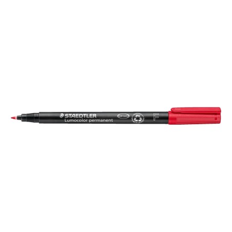 STAEDTLER Penna Marcatore Indelebile Lumocolor 318-2 Rosso Punta Fine 0,6 mm