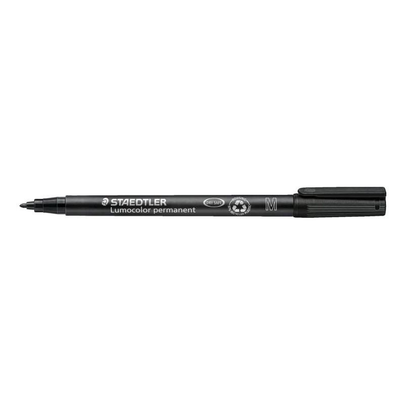 STAEDTLER Penna Marcatore Indelebile Lumocolor 317-9 Nero Punta Media 1,0 mm