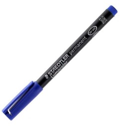 STAEDTLER Penna Marcatore Indelebile Lumocolor 317-3 Blu Punta Media 1,0 mm