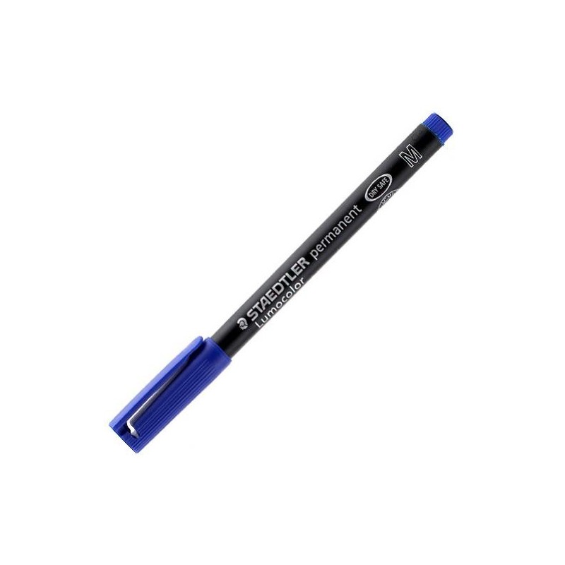 STAEDTLER Penna Marcatore Indelebile Lumocolor 317-3 Blu Punta Media 1,0 mm