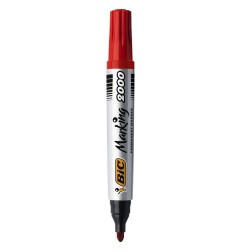 BIC Marking 2000 Marcatore Permanente Punta Tonda Rosso Tratto 1,7 mm 12 Pz 8209133