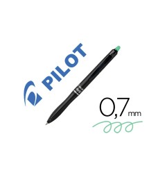 PILOT Penna Biro a sfera cancellabile FRIXION BALL+ colore verde 0,7mm, 12pz scatto fusto nero 040342