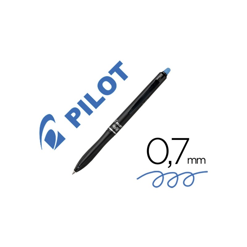 PILOT Penna Biro a sfera cancellabile FRIXION BALL+ colore blu 0,7mm, 12pz scatto fusto nero 040340