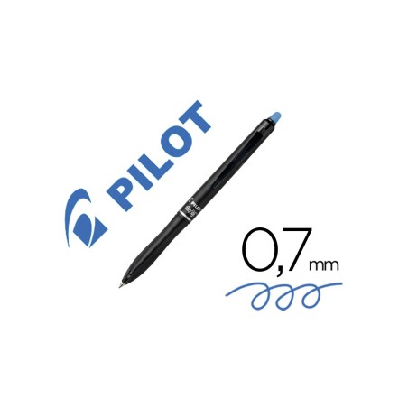 PILOT Penna Biro a sfera cancellabile FRIXION BALL+ colore blu 0,7mm, 12pz scatto fusto nero 040340