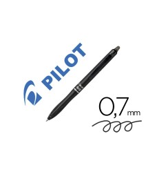 PILOT Penna Biro a sfera cancellabile FRIXION BALL+ colore Nero 0,7mm, 12pz scatto fusto nero 040339