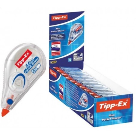 Tipp-Ex Mini Pocket Mouse Correttore a Nastro 5 mm x 6 m Confezione da 10 932564