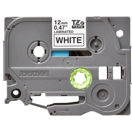 Brother TZe-231 Nastro Laminato Nero su Bianco 12 mm x 8 m
