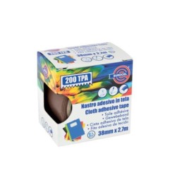 Nastro adesivo telato colore marrone 38x2,70mt Eurocel 016114314