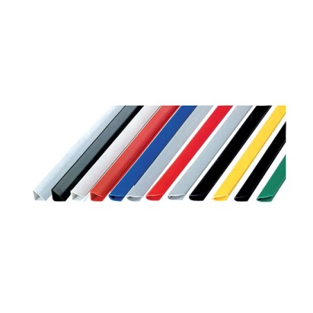 Dorsi rigidi rilegafogli 30 pezzi 16 mm colore bianco 38/017-1