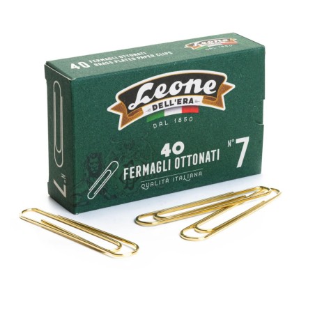DELLERA Fermagli n.7 (75mm) LEONE 10sc da 40pz FO07