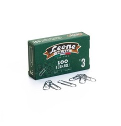 Leone Dell’Era FZ3 Fermagli N.3 28mm Acciaio Zincato Brillante 10 Sc x 100 Pz